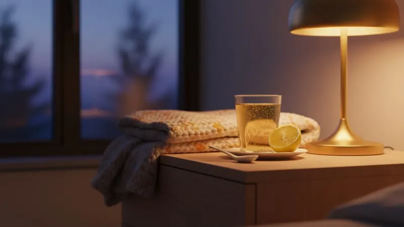 Wellness and yoga practice for nighttime routine