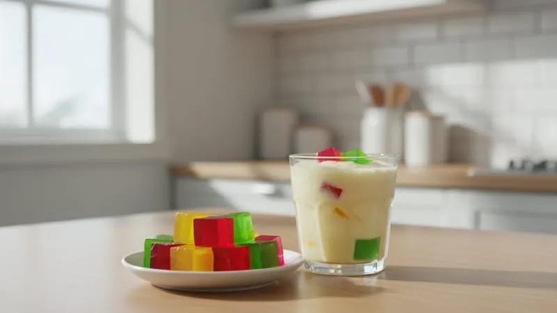 Delicious gelatin dessert